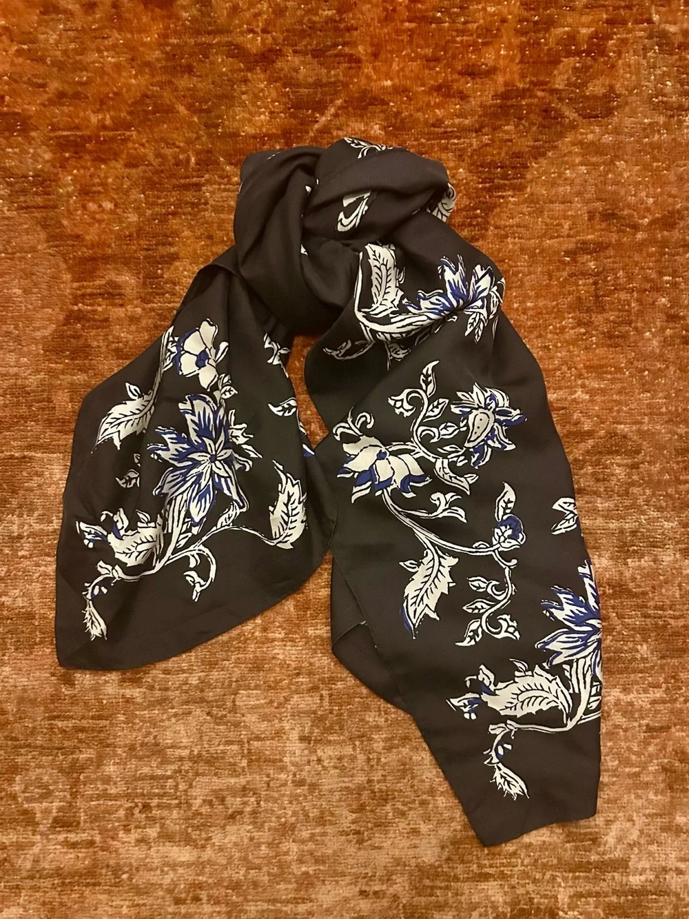 Madewell oversized silk bandana.